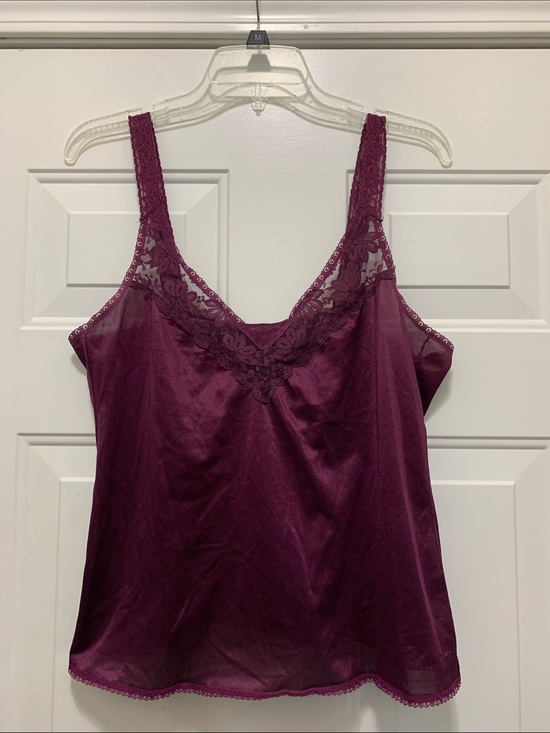 Other - 4/$10 Lace-Trim Satin Camisole - Plum Size 36